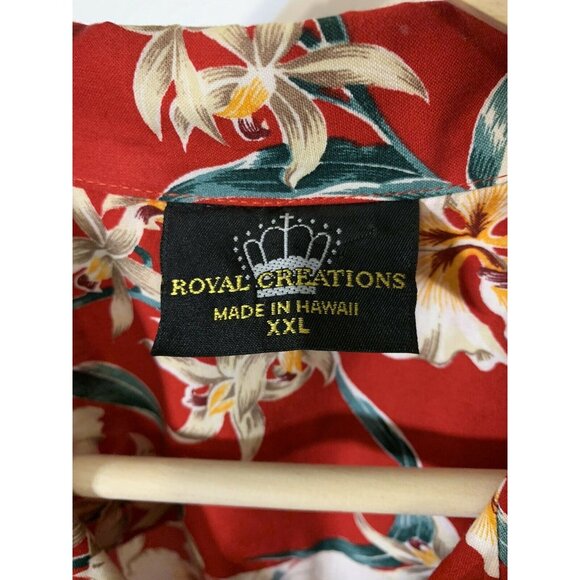Vtg Royal Creation Hawaiian‎ Men’s Sz XXL Rockabilly Print Surf Button Shirt - Picture 2 of 5
